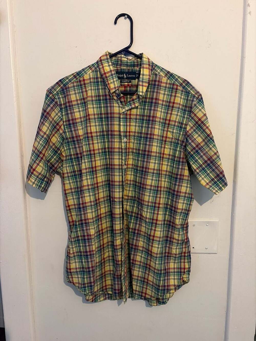 Polo Ralph Lauren Classic Fit Short Sleeve Plaid Button Down Shirt